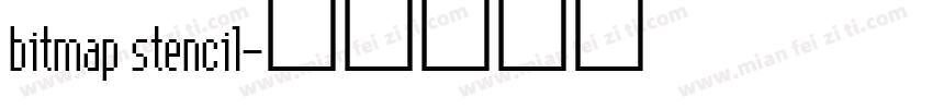 bitmap stencil字体转换